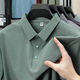 
zzang/ins light luxury high-end brand ice-sensing short-sleeved POLO shirt men's summer new casual lapel business t-shirt top 12357 black L (recommended 115-130Jin [Jin equals 0.5 kg])