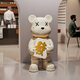 BHM violent bear ornaments living room TV cabinet sofa large floor-standing decoration high-end atmospheric moving housewarming gift Fortune Baifu violent bear + black base