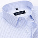 
Yager short-sleeved shirt for men 2025 new middle-aged casual high-end ironing pure cotton striped casual white shirt orchid DX6623 38