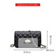 Golden Fox (Foxer) 2025 Nouveau sac de chaîne de diamant en cuir de luxe léger pour femmes pour femmes crossbody petit sac carré cadeau d'anniversaire pour petite amie noire