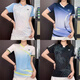 Yonex's new badminton uniform for men and women quick-drying breathable short-sleeved competition uniform for couples golf T-shirt customization sky blue 9227 ink blue shorts 3XL