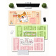 Original creative text mouse pad super large girl computer office home cartoon cute dormitory home custom table pad 14110 persimmon bear 800x400mm x 3mm