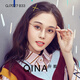 
Qina (QINA) retro literary round frame glasses for women can match titanium leg glasses frame men [single frame] QJ7027B13