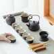 Zhai Leisure Tea Set Home Office Tea Tray Living Room Tea Table Kung Fu Ceramic Teacup Teapot Tea Rhyme 12 Heads