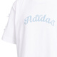 Adidas (adidas) T-shirt des filles de vêtements pour enfants 25 été 101 Spot Dog Joint Brandhed Style Embellifhed Bow Children's Pure Cotton Colon