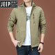 JEEP SPIRIT charge jacket men spring and autumn men outdoor American windproof waterproof windbreaker men men autumn sports jacket dark blue 9898 plus velvet M