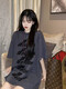 We11done Trendy Marke Welldone Bshy kurzärmelige Männer und Frauen Sommerkoreaner Perle Barrage reines Baumwollpaar WE11 lose T-Shirt Rag Schulter 1506 s (sehr locker empfohlen 90-130 Jin [Jin gleich 0,5 kg]))