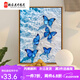 Manlang Butterfly Digital Oil Painting 2025 Neues Zeichnungs- und Zeitungs -Artefakt -DIY -Handgefertigte Ölmalerei farbiges Acrylmalerei SJ14699 30*40 cm Massivholz Innenrahmen