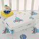 
European Emperor Bear Urine Sequestration Pad Baby Washable Class A Pure Cotton Waterproof Double-Side Large Bed Adult Child Menstrual Mat [Blue Flower Bear] Waterproof Washable 50*70 cm [One]
