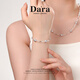 Dara Seawater Pearl Bracelet Women's Crystal Baroque Pearl Bracelet Extremely Bright Light Self-Wear as a Valentine's Day Gift for Your Girlfriend