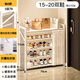 Yimo shoe rack simple installation-free household door folding shoe cabinet small entry dustproof storage rack white 5 layers 70
