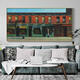 Three-Amnes Tiger Nighthawk Nightwalker Edward Hopper Decorate Living Room Dining Room Bedroom Hanging Painting Electric Meter Box Decoration Painting Sunday Morning 60*12035mm Thick Black Frame