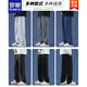 ROMON new jeans men's spring and autumn loose straight nine-point wide-leg American workwear casual long trousers 825 dark gray 3XL