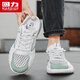 
Huili Baotou half-slippers men's summer wear anti-slip mesh breathable office lazy people pedal sports hole shoes white light green 42