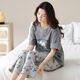 Yalu 2025 Neue Frauen Pure Cotton Pyjamas Set Summer Kurzärmelige Hosen koreanische Baumwollkleidung im koreanischen Stil für Frauen im zweiteiligen Großhandel 9721 m