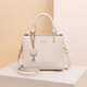 Calviakrim2025 Nuevo bolso de cuerpo cruzado de una sola temporada para mujeres Ligera de moda de lujo Bolso versátil de cuero de cuero liviano Bolso Beige Beige White