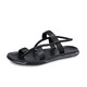 Sandalias para hombres japoneses Verano 2025 Nuevas chanclas de personalidad de moda para hombres usan sandalias de conducción no deslizantes para hombres negros 9866 39