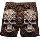 2024 summer casual shorts, personalized trendy skull 3D digital print, men's casual shorts STK1381 XS 75-80Jin[Jin equals 0.5 kg]