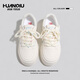 Global thick sole height-enhancing white shoes for women niche 2025 new campus style summer casual board shoes for women Milan 39