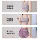 【透气无束缚】瑜伽服女套装专业普拉提训练健身服运动内衣速干衣 【文胸套装】奶肤紫+浆果紫 XL 适合115-130斤
