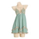 French romantic lace suspender nightgown autumn and winter sexy pure P3772 green M P3886 shrimp powder (outer robe + belt) single size