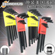 
BONDHUS metric imperial ball head hexagon wrench set flat head hexagon key screwdriver 10999 12137 flat head 0.05-3/813 piece set