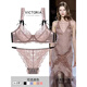 Victoria's style feminine lace breathable underwear small breast push up bra set women's bra black S 32B/70B matching size underwear x default inner