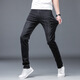 Lee Kids Summer New Black Jeans Männer schlanke Füße Trendy Elastichose Mode lange Hose schwarz 1048 Style regulär 28 (2 Fuß 1)