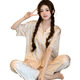 Cailei Kelai Pajamas de seda de hielo transfronterizo para mujeres Lindo estilo Summer NUEVO AL TITO DE NUEVO ALTO PITOS DE MANECHA CONTRA CONTRO CARA CASA SET YFY9905# M [sugerido 80-100Jin [Jin equivale a 0.5 kg]]