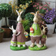 
Wei Xun American pastoral style home decoration ornaments rabbit TV wine cabinet decoration resin birthday gift A7-15919