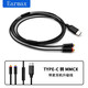 
Earmax for Shure SE215 SE535 846 N40 N5005 N1AP type-c to MMCX headphone cable Black Typec/ mmcx cable control version