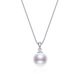 DL 1998 Fat Donglai Fat Donglai same style freshwater pearl pendant 925 silver cored 9-12mm round strong light treasure gift P silver 9-10mm