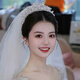 Shijun (SHIJUN) Dinner Wearable Crown Complete Set of Adult Headwear Bridal Korean New Style Crystal Sparkling Diamond Wedding Crown