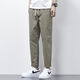 Zipjbx Pantalones casuales para hombres Summer delgados holgados rectos 2025 Workwear Brand Longitud deportiva de nueve puntos 9904 Dark Grey + Black [2 tiras] M [sugerido 90-110Jin [Jin equivale a 0.5 kg]]]