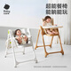 
babycare baby dining chair for more than 6 months old can be folded children's growth seat can be movable shell white + sleepable seat cushion
