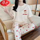 浪莎女士睡衣夏季纯棉2025年新款简约短袖长裤卡通家居服套装春秋外穿 6625红心熊 L