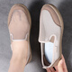 Woodpecker mesh breathable women's shoes for summer thin casual flat shoes Love one foot with mesh hollow mother shoes for women Black-Summer thin 37