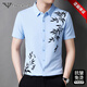 Qi Armania Camisa de manga corta para hombres Summer de mediana edad informal y jóvenes de algodón de algodón sin algodón de algodón de algodón de algodón de algodón alto de hierro.