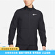 Nike (Nike) cómodo y moderno de collar con cremallera de manga larga versátiles de cordero simple traje deportivo casual para hombres y mujeres Black Chaqueta + pantalones negros M