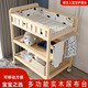 Table de couches en bois massif liuzi table de soins pour bébé de première année infirmière massage cure de bain rangement de bain multifonctionnel Tableau à langer à trois couches Tableau de couches (partition n'est pas en bois massif)