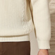 Antonio [schwerer 695 g/100% Wolle] Dreidimensionales Kabel warme Strickwehrmannsdehnungshals-Casu-Pullover