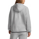 Under Armour Print Kapuzenfleece Reißverschluss Sport Langarmjacke Frauen moderne graue graue xs