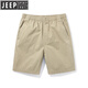 JEEP SPIRIT短裤男款夏季薄.款仿纯.棉中裤大码宽松休闲深蓝潮流5分外穿五分 9224军绿 L 【-130斤】