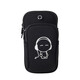 LZJV running mobile phone arm bag mobile phone bag clutch cover women's universal wrist fitness men's equipment sports mobile phone arm cover large black (music expert)