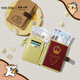 toutou2025 Women's Wallet Line Puppy Gran capacidad Pasaporte Gran capacidad Almacenamiento Pasaporte Regalo de cumpleaños