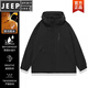Jeep Spirit Jacket для женщин на открытом воздухе в Тибет Трех в одном съемной ветроизотатной водонепроницаемой альпинистской куртке для мужчин Группа купить 9 B723-2352 Phantom Black Spring, а осенние мужчины и женщины 75-90Jin [Jin равны 0,5 кг] куртка-свободная версия.
