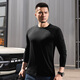 Dragon Teeth II Secret Wind Feather PRO Merino Wool Long Sleeve T-shirt Autumn Warm Outdoor Round Neck/Henry Neck Commuting Extreme Night Black (Round Neck) M 175/96A 141-159Jin Jin is equal to 0.5 kg