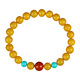 OUCERNY beeswax bracelet natural amber raw stone full of honey chicken oil yellow old beeswax round beads south red multi-treasure diy cultural toy bracelet