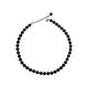 DL 1998 Pangdonglai Quality 7A Grade Natural Black Agate Niche Niche Collier perlé personnalisé Personnalise Candarbone Chain Sent Network Black Agate 1047