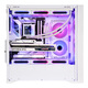 SAMA Suzaku 5 Air weißer Desktop-Computer ATX-Kühlgehäuse, Mesh-Lufteinlass an der Vorderseite/12 Lüfterpositionen/360 Wasserkühlungspositionen/430-mm-Grafikkarte/Typ-C-reserviertes Loch